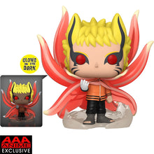 Load image into Gallery viewer, Boruto: Naruto Next Generations Naruto Baryon Mode Glow-in-the-Dark Super 6-Inch Pop! Vinyl Figure - AAA Anime Exclusive   Maple and Mangoes
