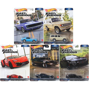 Hot Wheels Fast and Furious 2023 Mix 2 Vehicles Case of 5  Maple and Mangoes