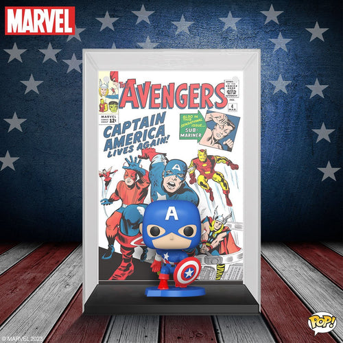 The Avengers #4 (1963) Captain America Pop! Comic Cover Figure with Case #27 Maple and Mangoes