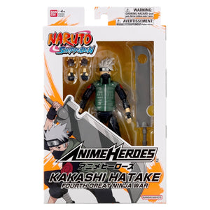 Naruto Anime Heroes Kakashi Hatake Fourth Great Ninja War Action Figure Maple and Mangoes