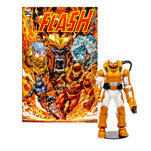 The Flash Heatwave Page Punchers 7-Inch Scale Action Figure with The Flash Comic Book Maple and Mangoes