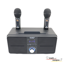 Load image into Gallery viewer, Family KTV Portable Karaoke Bluetooth Speaker with 2 Wireless Microphones
