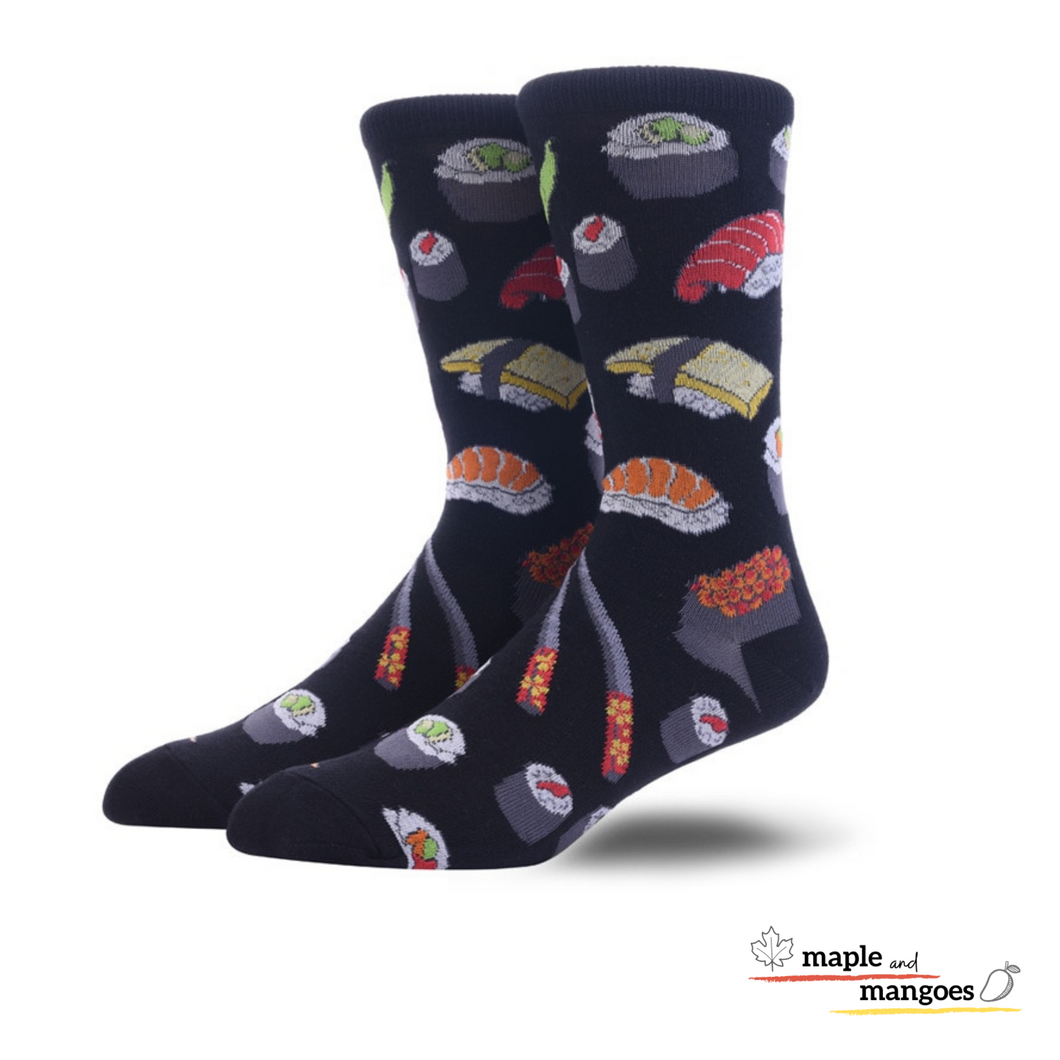Sushi Lover Socks in Black