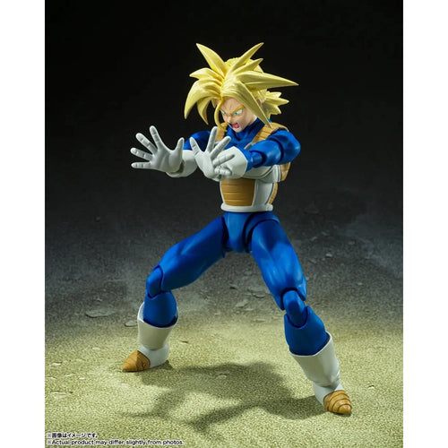 Dragon Ball Z Super Saiyan Trunks Infinte Latent Super Power S.H.Figuarts Action Figure Maple and Mangoes