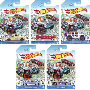 Hot Wheels Spring 2023 Mix Vehicle Set of 5  Maple and Mangoes