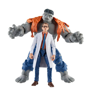 Avengers 60th Anniversary Marvel Legends Gray Hulk and Dr. Bruce Banner 6-Inch Action Figures Maple and Mangoes
