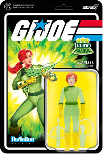 Super7 - G.I. Joe ReAction Figures Wave 1B - Scarlett (Glow Patrol) (SDCC 2022 Exclusive) Maple and Mangoes