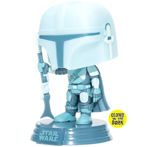 Star Wars: The Mandalorian Hologram Glow-in-the-Dark Pop! Vinyl Figure - Entertainment Earth Exclusive