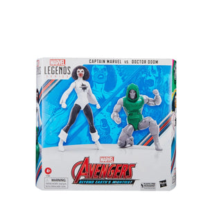 Avengers 60th Anniversary Marvel Legends Captain Marvel vs. Doctor Doom 6-Inch Action Figures Maple and Mangoes