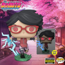 Load image into Gallery viewer, Boruto Sarada with Sharingan Glow-in-the-Dark Pop! Vinyl Figure - Entertainment Earth Exclusive Maple and Mangoes
