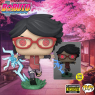 Boruto Sarada with Sharingan Glow-in-the-Dark Pop! Vinyl Figure - Entertainment Earth Exclusive Maple and Mangoes