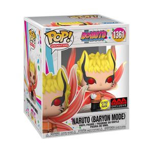 Boruto: Naruto Next Generations Naruto Baryon Mode Glow-in-the-Dark Super 6-Inch Pop! Vinyl Figure - AAA Anime Exclusive   Maple and Mangoes