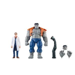 Avengers 60th Anniversary Marvel Legends Gray Hulk and Dr. Bruce Banner 6-Inch Action Figures Maple and Mangoes