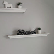 Load image into Gallery viewer, Blessed Wood Word Art Home Decor Sign 11&quot; Tabletop or for Wall Hanging
