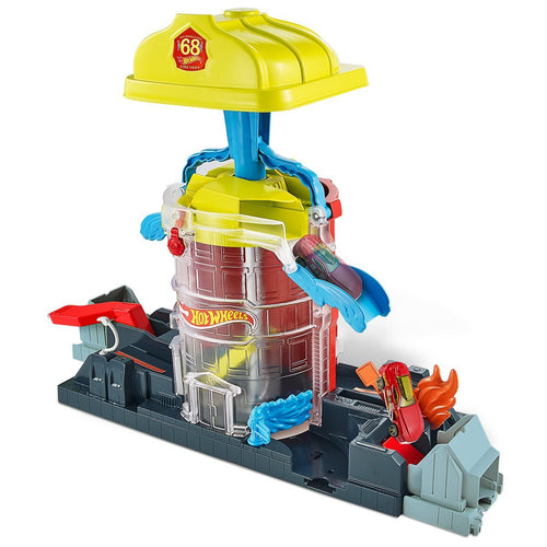  Hot Wheels City Super Fire House Rescue Playset Maple and Mangoes