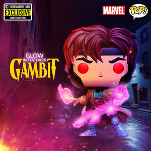 X-Men Gambit Glow-in-the Dark-Pop! Vinyl Figure - Exclusive Maple and Mangoes