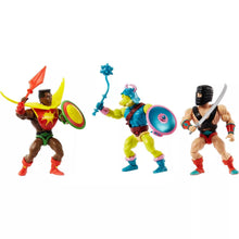 Load image into Gallery viewer, Masters of the Universe Sun-Man and the Rulers of the Sun Action Figure 3pk Exclusive
