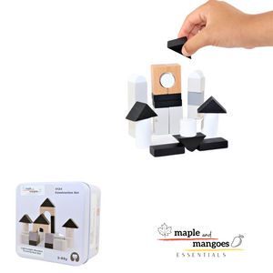 Lightweight Wooden Construction Activity Set Great for Travel