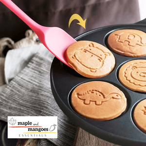 Cute Animals Mini Pancake Non-Stick Pan with Silicone Spatula