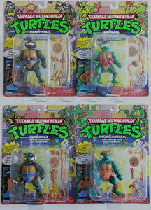 Playmates Teenage Mutant Ninja Turtles Classic with Storage Shells Set of 4 Maple and Mangoes