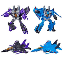 Load image into Gallery viewer, Transformers Generations War for Cybertron Earthrise Voyager Skywarp and Thundercracker Maple and Mangoes
