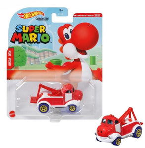 Mattel Hot Wheels Super Mario Red Yoshi Character Car