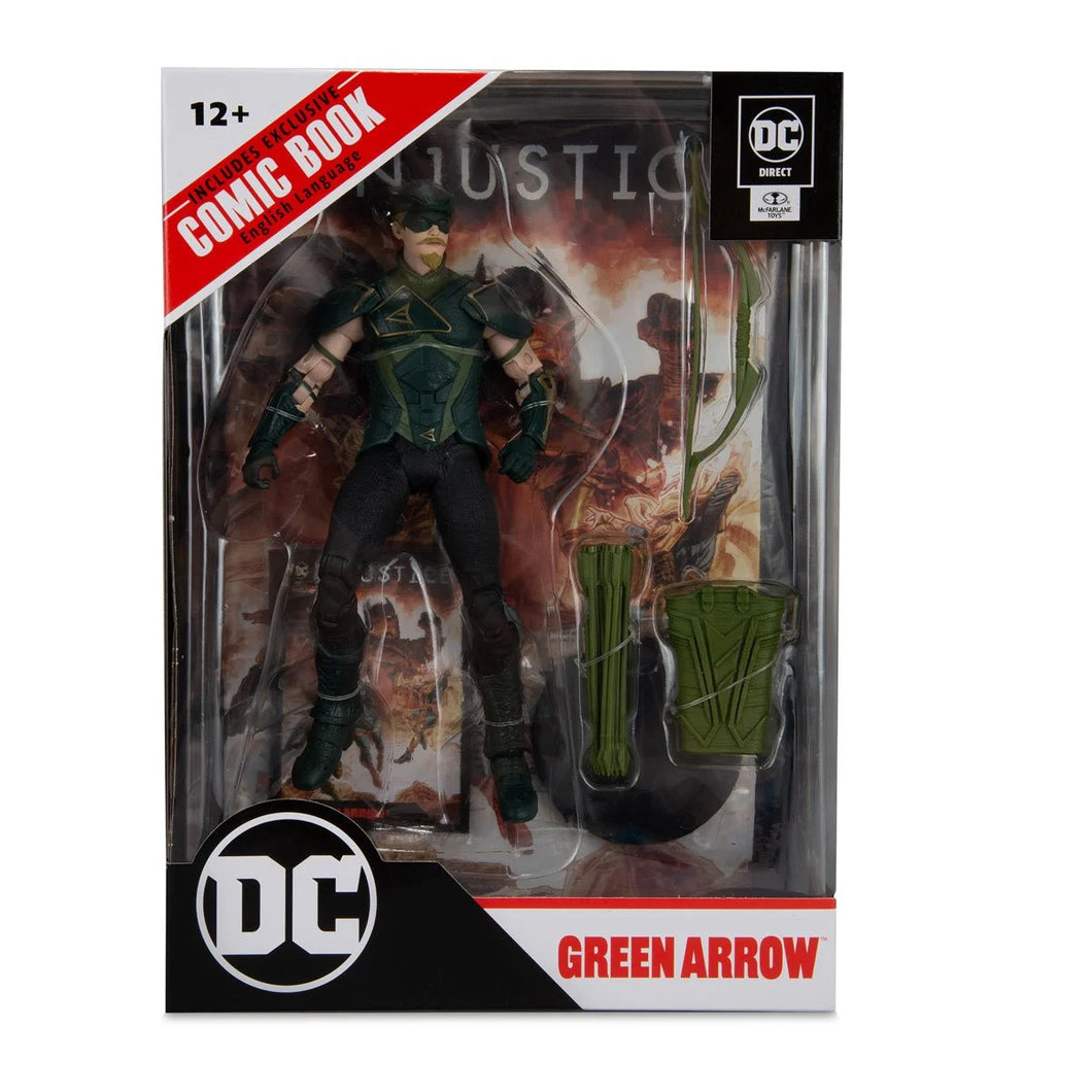 Injustice 2 Green Arrow Page Punchers 7-Inch Scale Action Figure with Injustice Comic Book