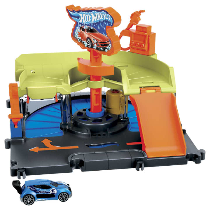 Hot Wheels City Downtown Express Car Wash Playset Maple and Mangoes