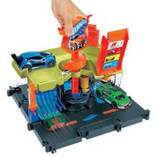Load image into Gallery viewer, Hot Wheels City Downtown Express Car Wash Playset Maple and Mangoes
