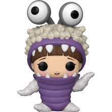 Load image into Gallery viewer, Monsters Inc. 20th Anniversary Boo with Hood Up Pop! Vinyl Figure
