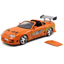 Load image into Gallery viewer, Hollywood Rides Fast and the Furious Toyota Supra 1:24 Scale Die-Cast Metal Vehicle with Brian Figure Maple and Mangoes
