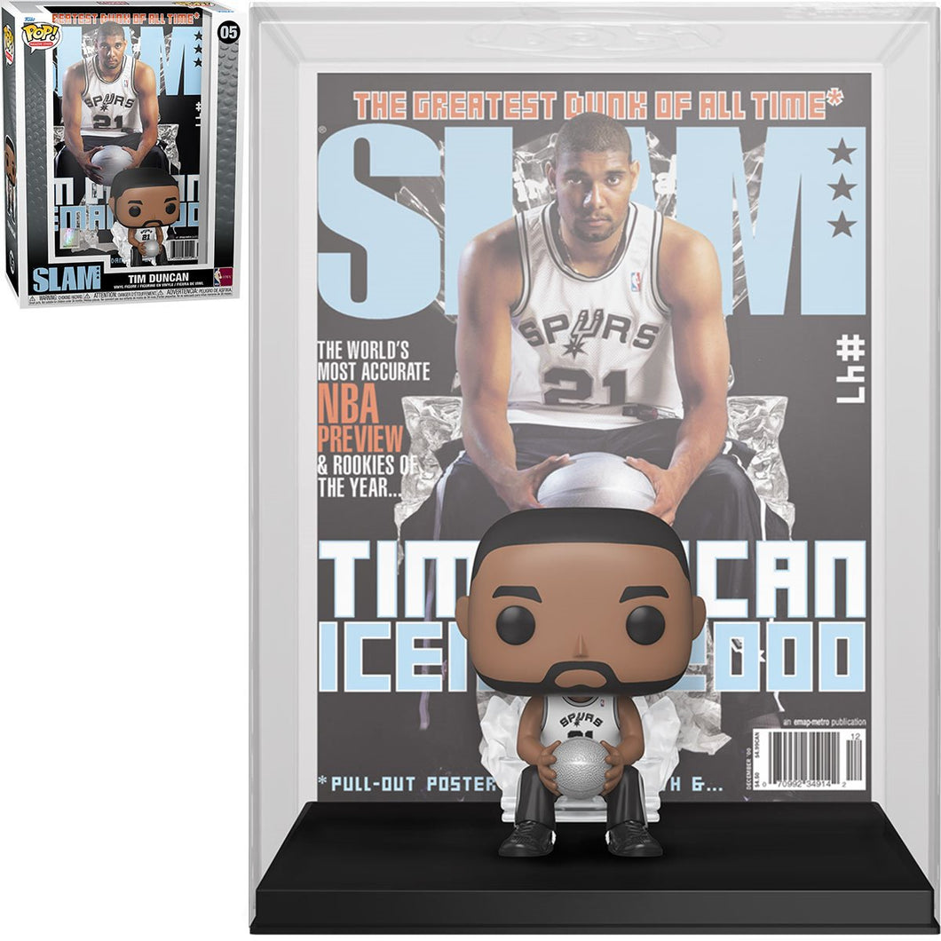 NBA SLAM Tim Duncan Pop! Cover Figure with Case Maple and Mangoes