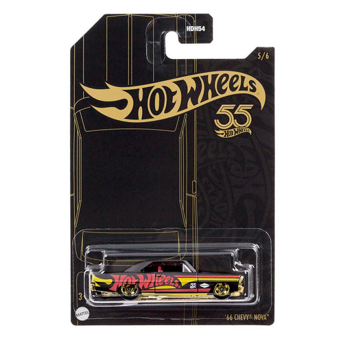 Hot Wheels Pearl and Chrome 2023 Vehicle Mix 1 '66 Chevy Nova Maple and Mangoes