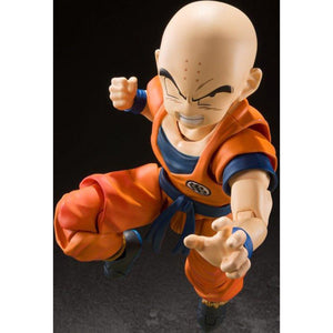 Dragon Ball Z Krillin Earth's Strongest Man S.H.Figuarts Action Figure Maple and Mangoes