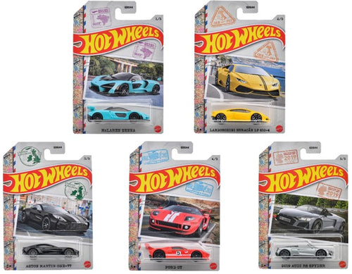  Hot Wheels Theme Automotive Assorted International Supercars  (GDG44-986W) Set of 5  Maple and Mangoes