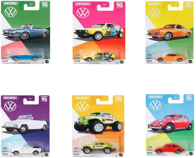 MatchBox 70th Anniversary Volkswagen Set of 6 – Maple and Mangoes