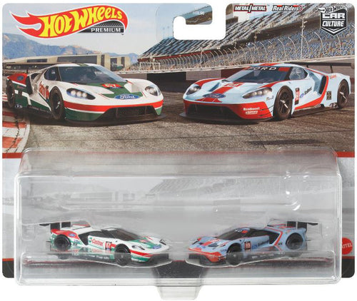 Hot Wheels Premium 2-Pack - '16 Ford GT Race  Maple and Mangoes