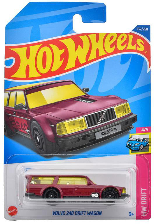 Hot Wheels Basic Car Volvo 240 Drift Wagon (HHF62) Maple and Mangoes