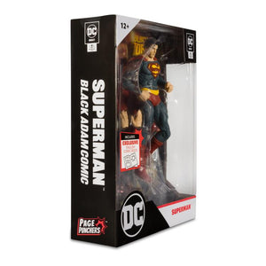 Black Adam Superman Page Punchers 7-Inch Scale Action Figure with Black Adam Comic Book Maple and Mangoes